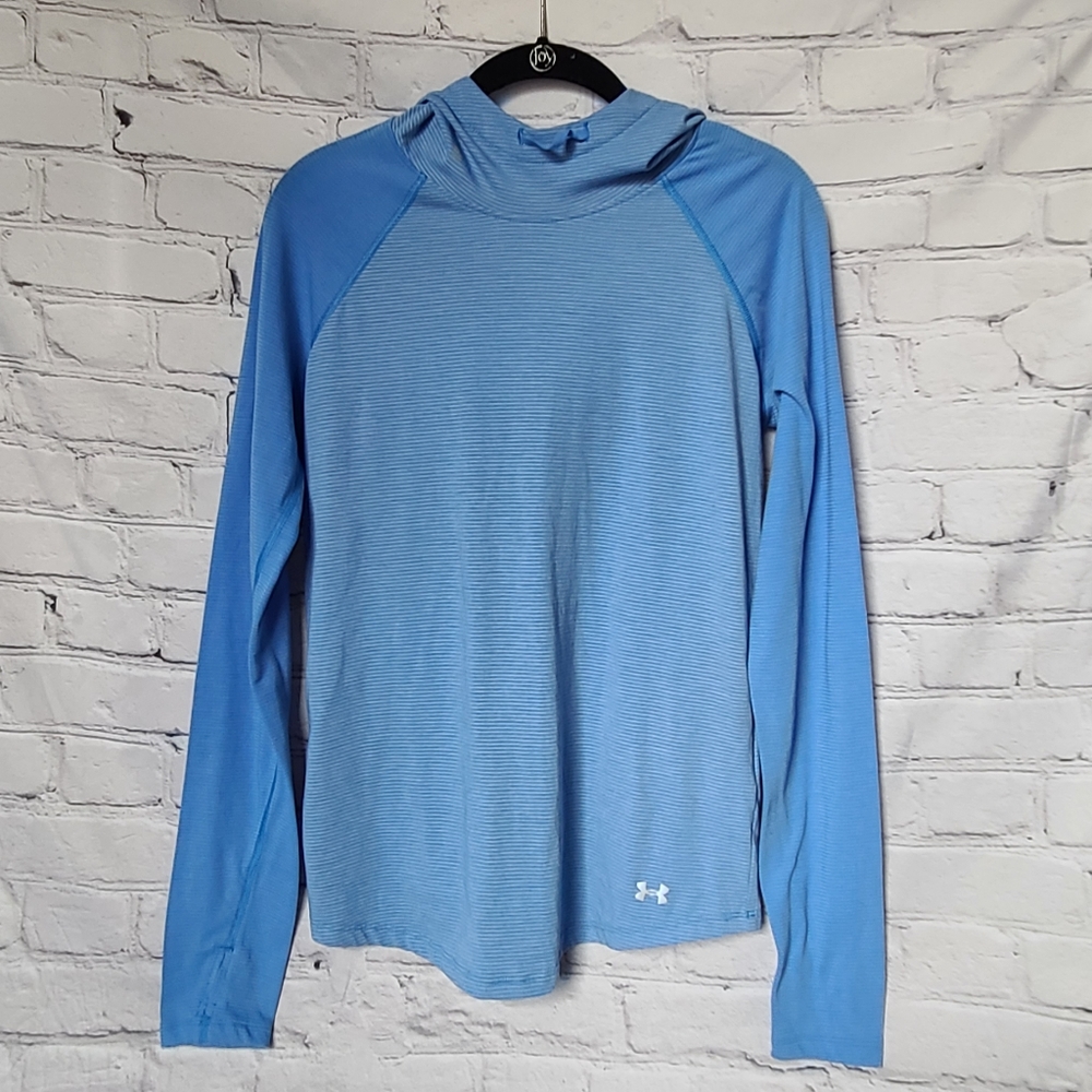 Under Armour Run womens hooded shirt sz m
